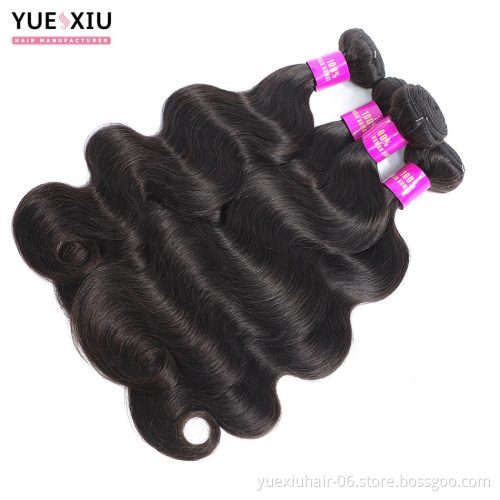 Brazilian Hair Body Wave Bundles With Closure100% Virgin Human Hair Extensions
